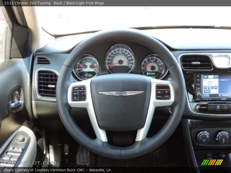 Black / Black/Light Frost Beige 2011 Chrysler 200 Touring