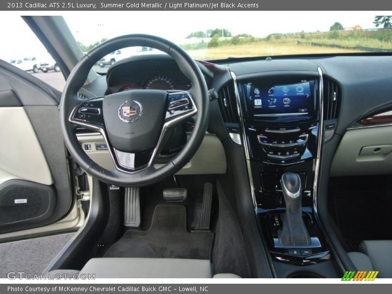 Summer Gold Metallic / Light Platinum/Jet Black Accents 2013 Cadillac ATS 2.5L Luxury