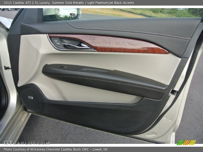 Summer Gold Metallic / Light Platinum/Jet Black Accents 2013 Cadillac ATS 2.5L Luxury