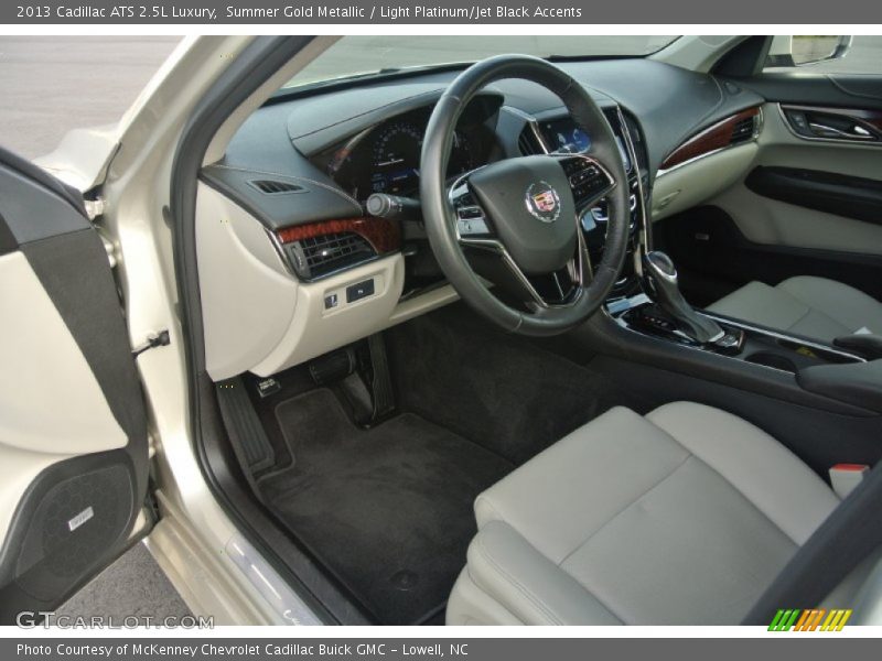 Summer Gold Metallic / Light Platinum/Jet Black Accents 2013 Cadillac ATS 2.5L Luxury