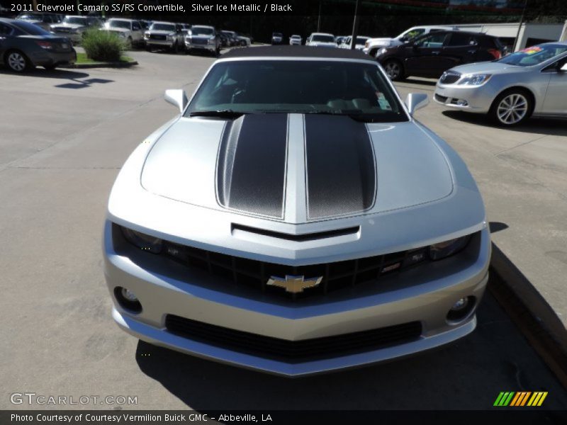 Silver Ice Metallic / Black 2011 Chevrolet Camaro SS/RS Convertible