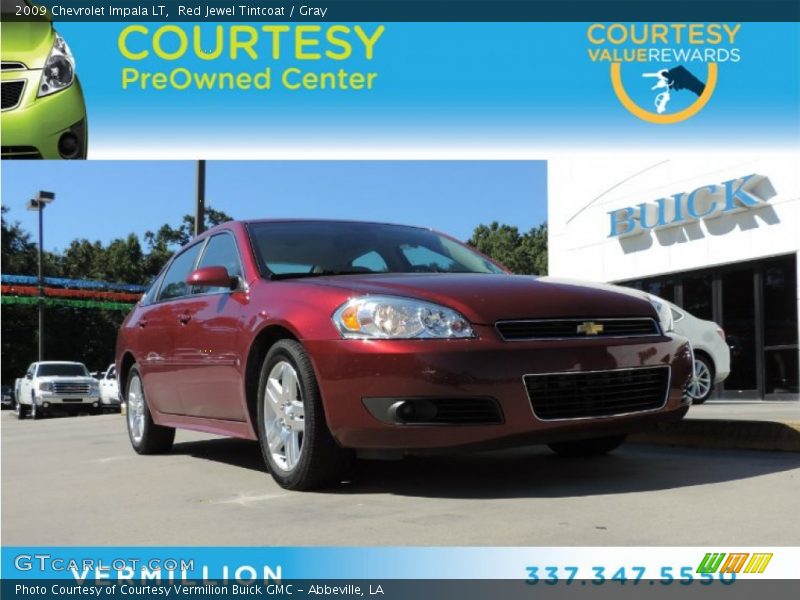 Red Jewel Tintcoat / Gray 2009 Chevrolet Impala LT