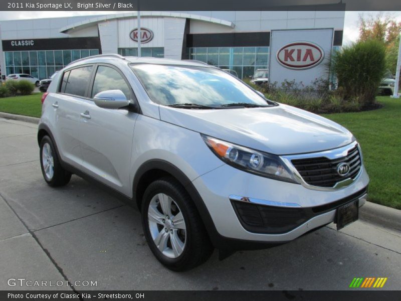 Bright Silver / Black 2011 Kia Sportage LX
