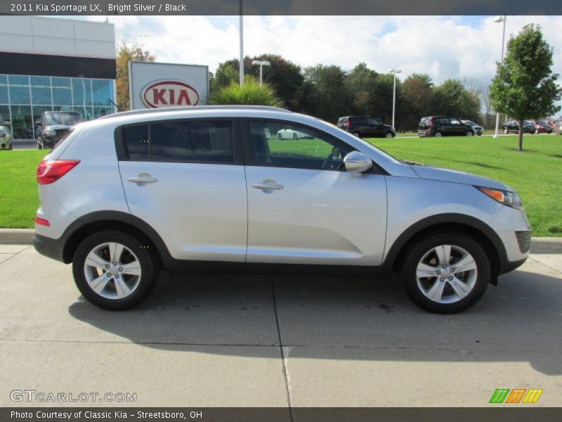 Bright Silver / Black 2011 Kia Sportage LX
