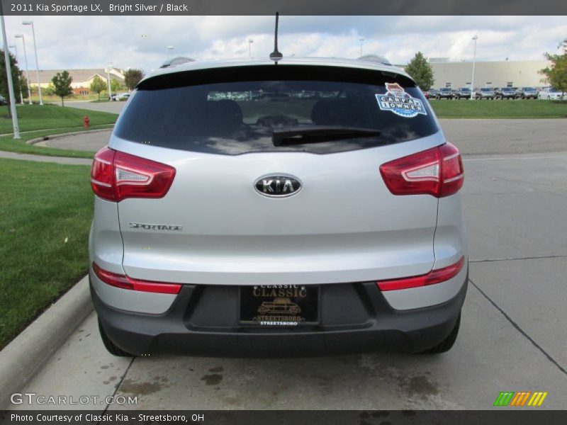 Bright Silver / Black 2011 Kia Sportage LX