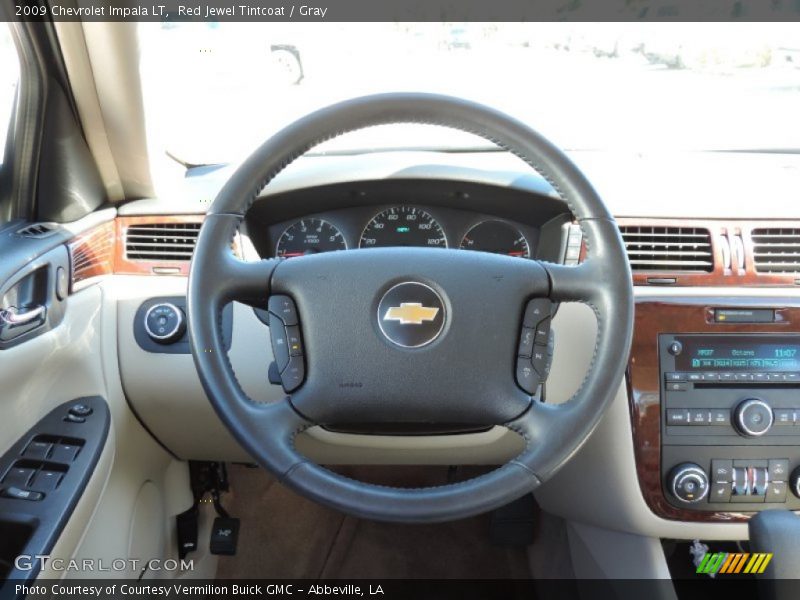 Red Jewel Tintcoat / Gray 2009 Chevrolet Impala LT