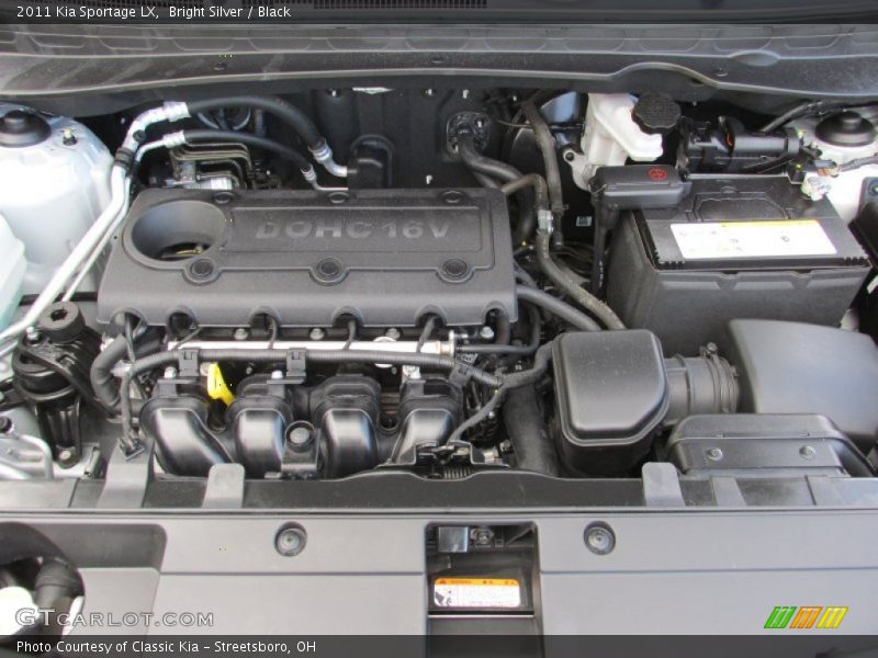 Bright Silver / Black 2011 Kia Sportage LX