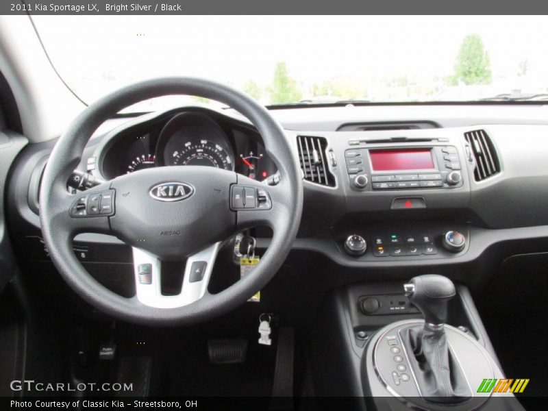Bright Silver / Black 2011 Kia Sportage LX