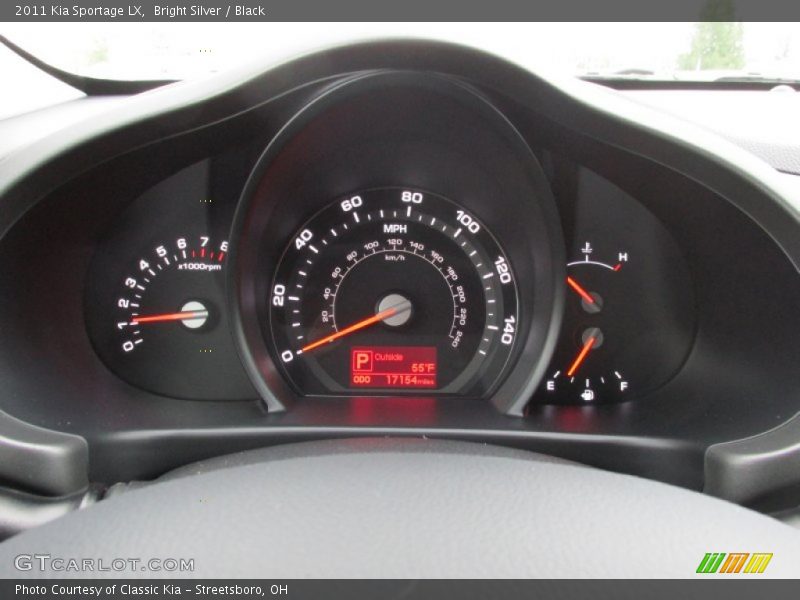 Bright Silver / Black 2011 Kia Sportage LX