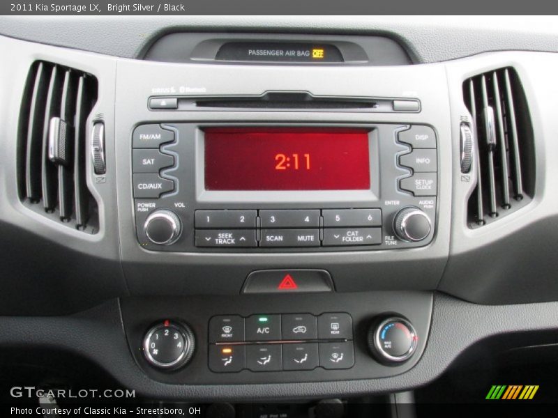 Bright Silver / Black 2011 Kia Sportage LX