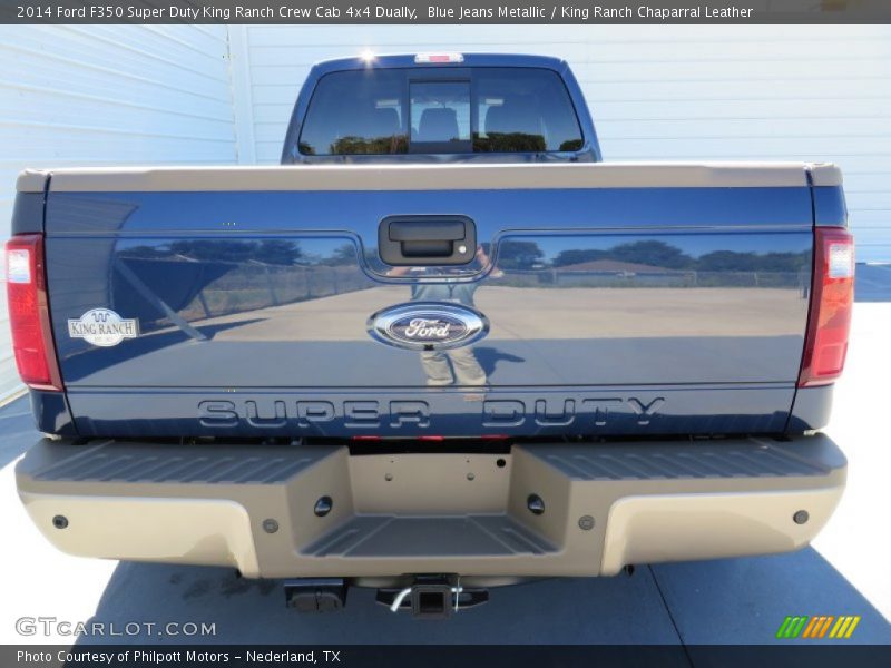 Blue Jeans Metallic / King Ranch Chaparral Leather 2014 Ford F350 Super Duty King Ranch Crew Cab 4x4 Dually