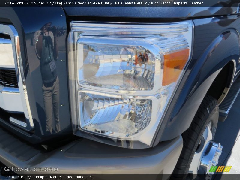 Blue Jeans Metallic / King Ranch Chaparral Leather 2014 Ford F350 Super Duty King Ranch Crew Cab 4x4 Dually