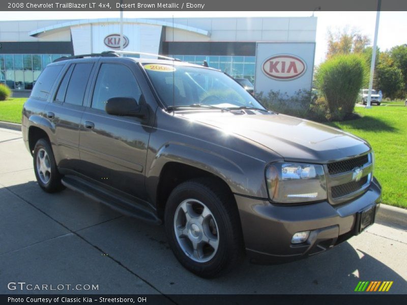 Desert Brown Metallic / Ebony 2008 Chevrolet TrailBlazer LT 4x4