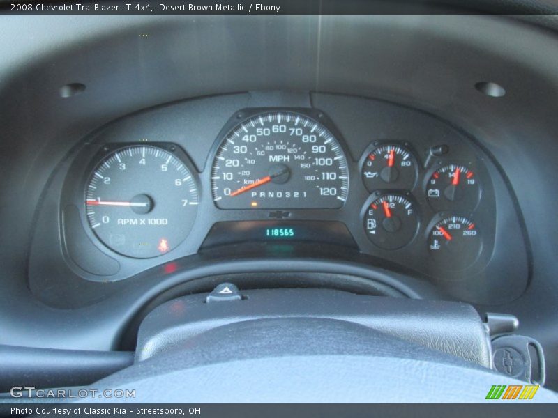 Desert Brown Metallic / Ebony 2008 Chevrolet TrailBlazer LT 4x4