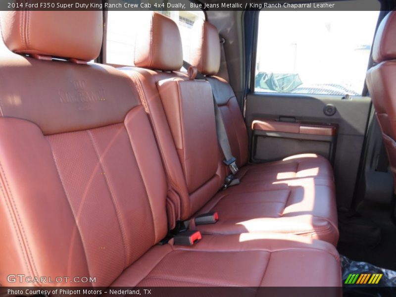 Rear Seat of 2014 F350 Super Duty King Ranch Crew Cab 4x4 Dually