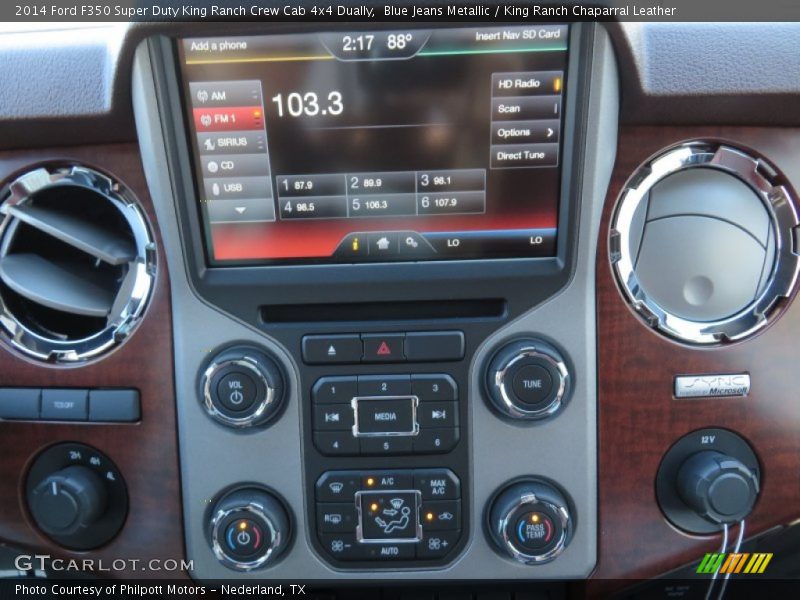 Controls of 2014 F350 Super Duty King Ranch Crew Cab 4x4 Dually