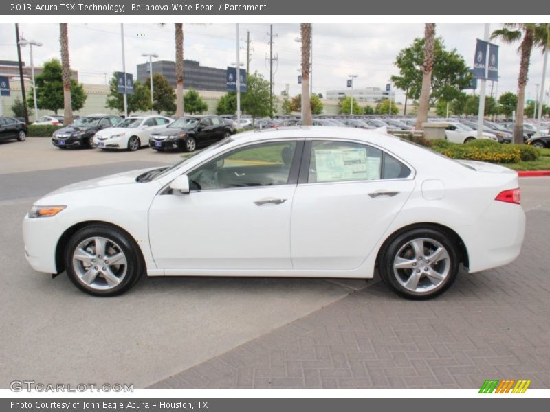 Bellanova White Pearl / Parchment 2013 Acura TSX Technology