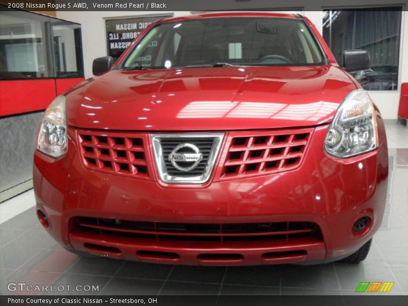 Venom Red Pearl / Black 2008 Nissan Rogue S AWD