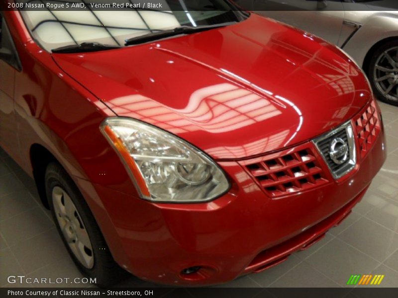 Venom Red Pearl / Black 2008 Nissan Rogue S AWD