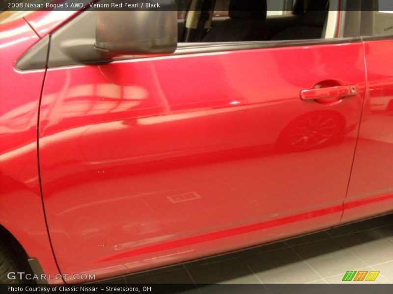 Venom Red Pearl / Black 2008 Nissan Rogue S AWD