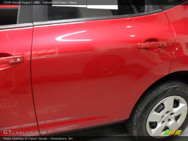 Venom Red Pearl / Black 2008 Nissan Rogue S AWD