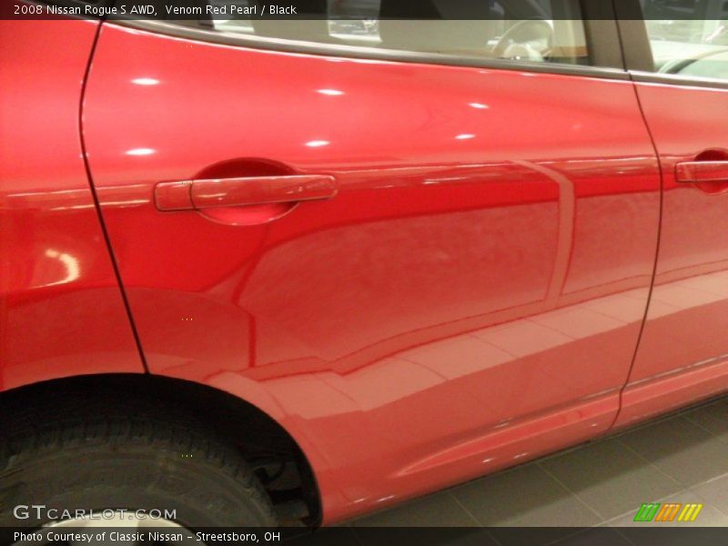 Venom Red Pearl / Black 2008 Nissan Rogue S AWD