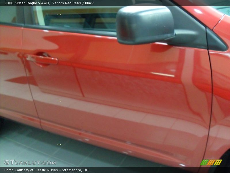 Venom Red Pearl / Black 2008 Nissan Rogue S AWD