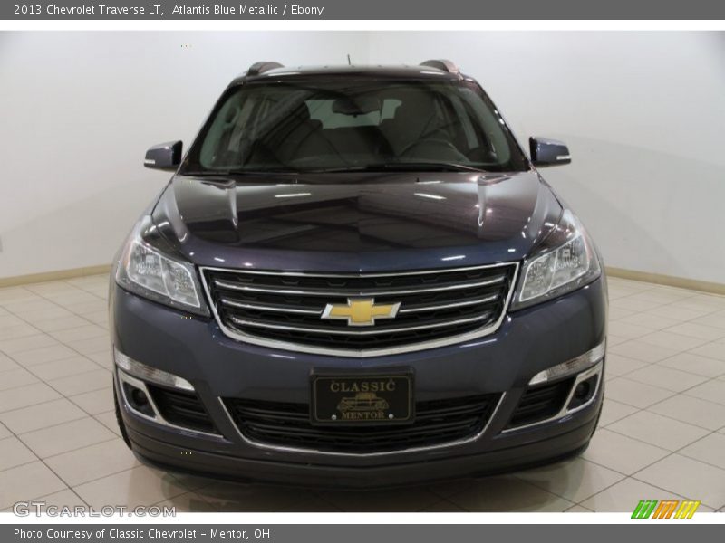 Atlantis Blue Metallic / Ebony 2013 Chevrolet Traverse LT