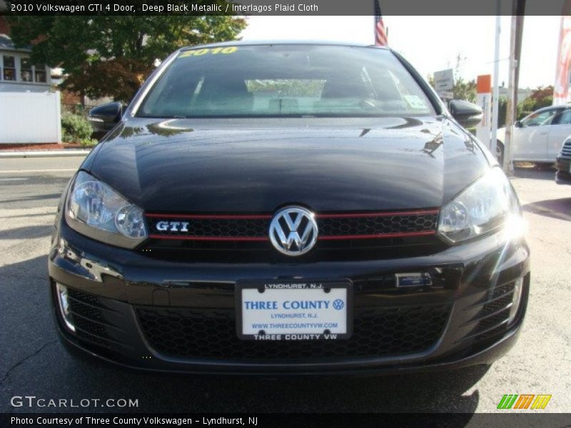 Deep Black Metallic / Interlagos Plaid Cloth 2010 Volkswagen GTI 4 Door