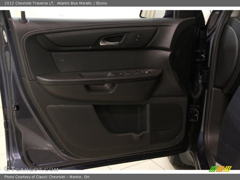 Atlantis Blue Metallic / Ebony 2013 Chevrolet Traverse LT