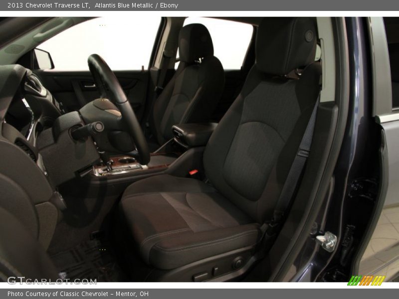 Atlantis Blue Metallic / Ebony 2013 Chevrolet Traverse LT