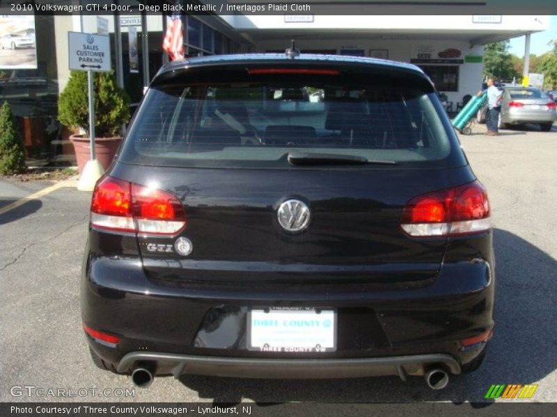 Deep Black Metallic / Interlagos Plaid Cloth 2010 Volkswagen GTI 4 Door