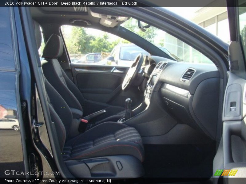 Deep Black Metallic / Interlagos Plaid Cloth 2010 Volkswagen GTI 4 Door