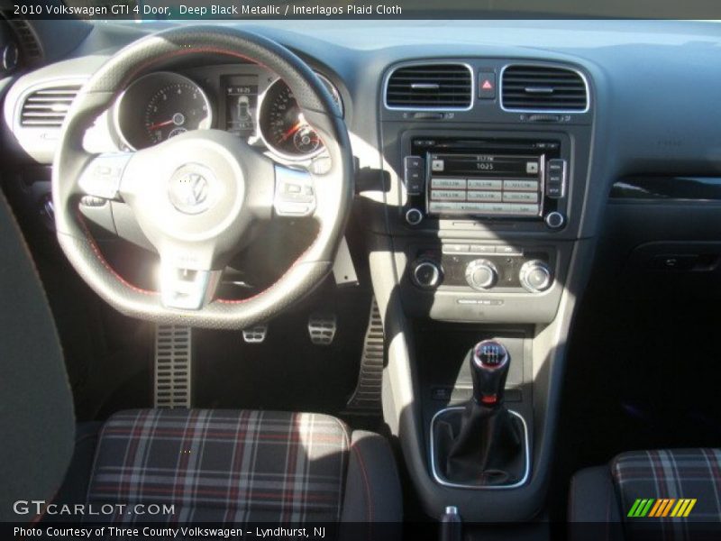 Deep Black Metallic / Interlagos Plaid Cloth 2010 Volkswagen GTI 4 Door