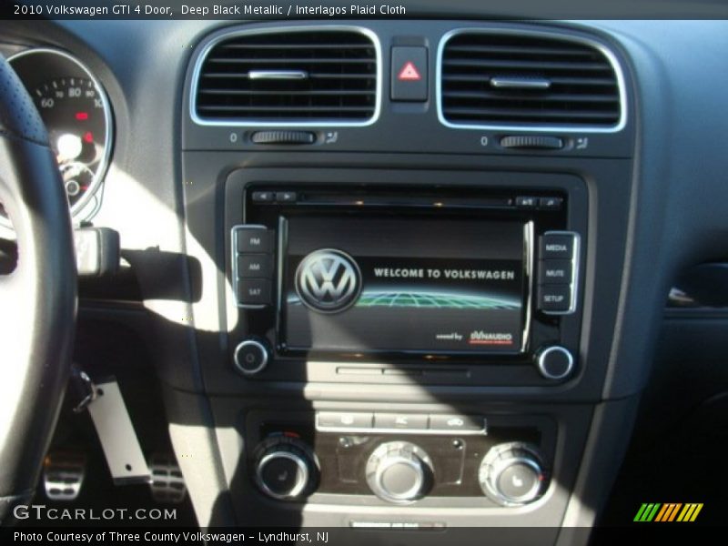 Deep Black Metallic / Interlagos Plaid Cloth 2010 Volkswagen GTI 4 Door