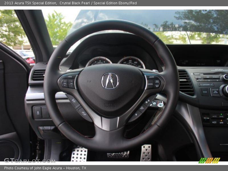Crystal Black Pearl / Special Edition Ebony/Red 2013 Acura TSX Special Edition