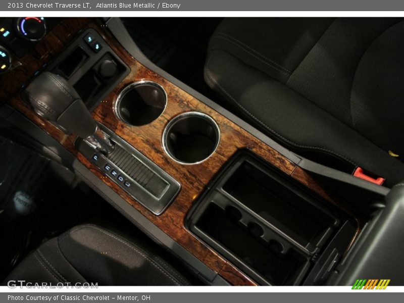 Atlantis Blue Metallic / Ebony 2013 Chevrolet Traverse LT