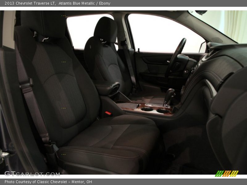 Atlantis Blue Metallic / Ebony 2013 Chevrolet Traverse LT