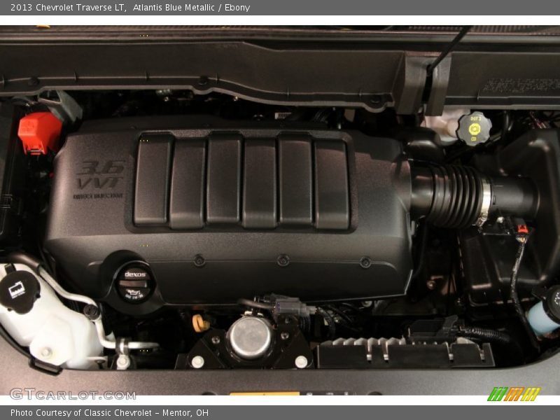 Atlantis Blue Metallic / Ebony 2013 Chevrolet Traverse LT