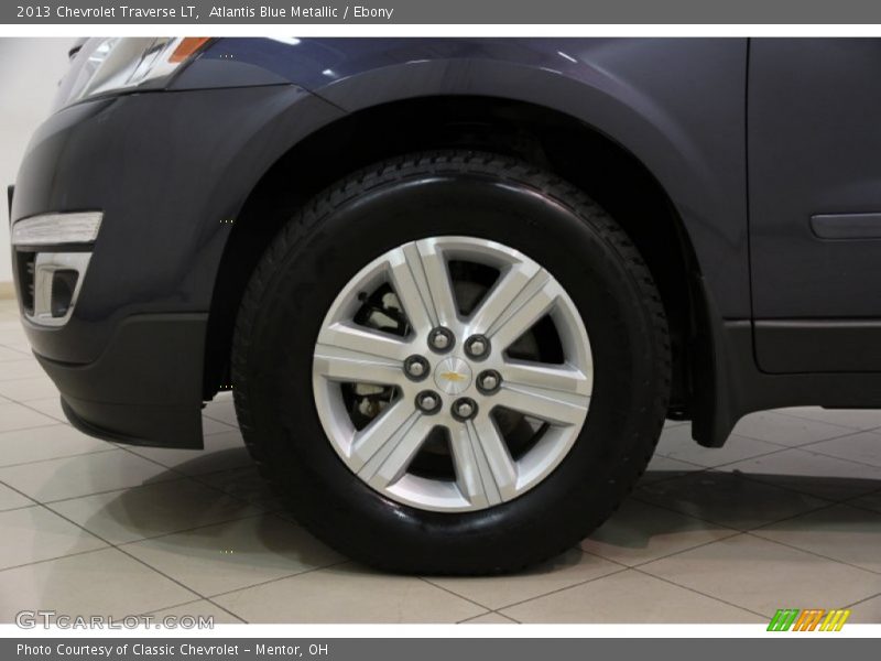 Atlantis Blue Metallic / Ebony 2013 Chevrolet Traverse LT