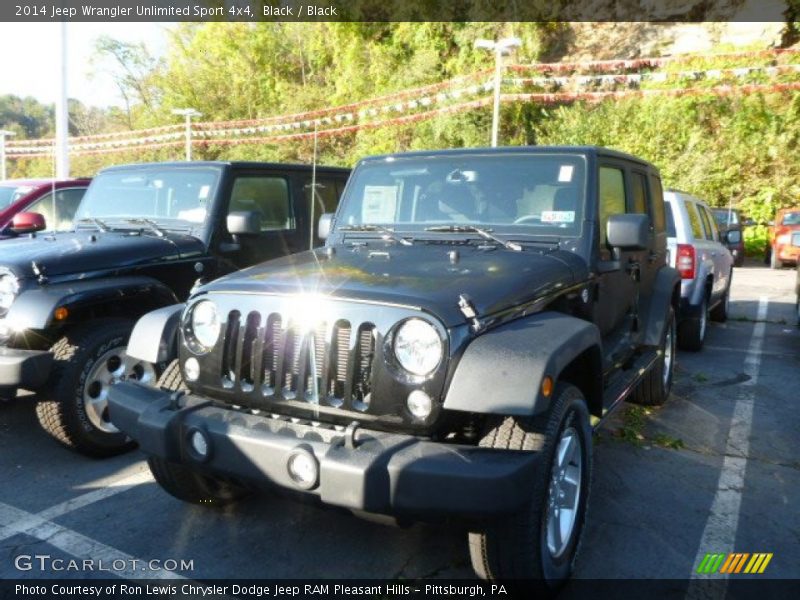 Black / Black 2014 Jeep Wrangler Unlimited Sport 4x4