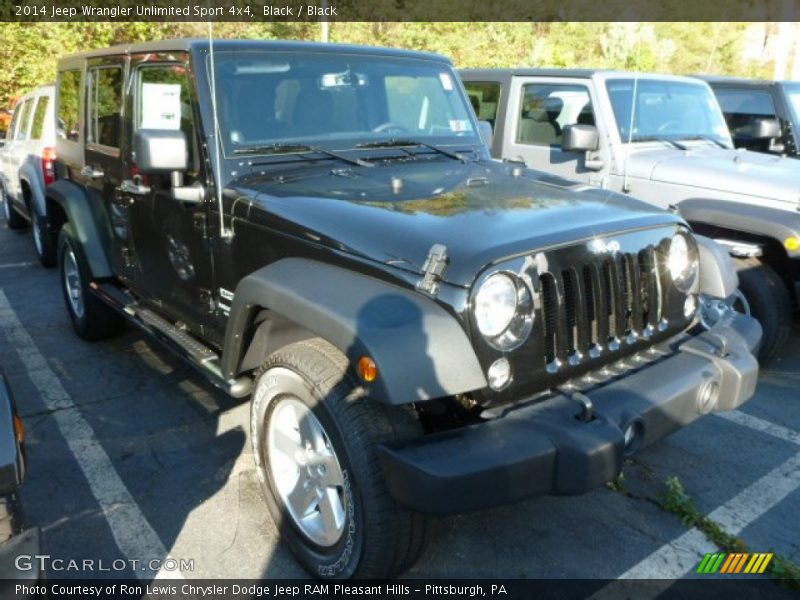 Black / Black 2014 Jeep Wrangler Unlimited Sport 4x4