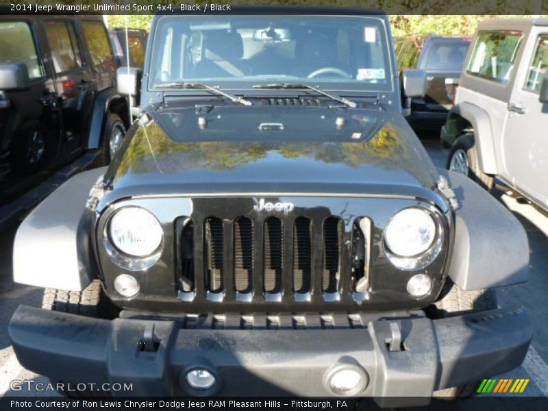 Black / Black 2014 Jeep Wrangler Unlimited Sport 4x4