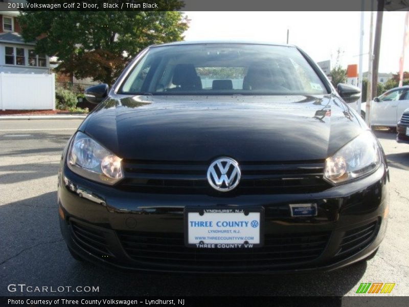 Black / Titan Black 2011 Volkswagen Golf 2 Door