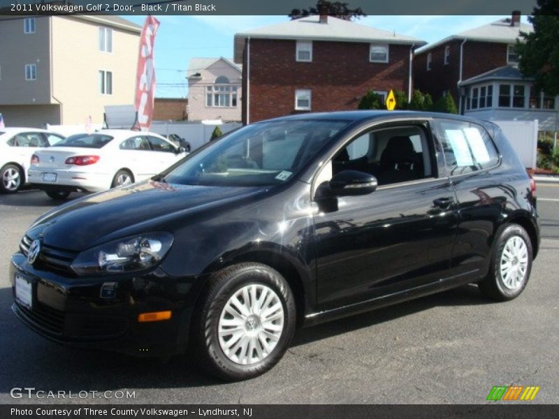 Black / Titan Black 2011 Volkswagen Golf 2 Door
