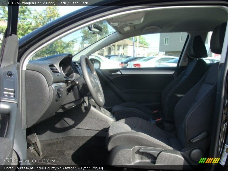Black / Titan Black 2011 Volkswagen Golf 2 Door