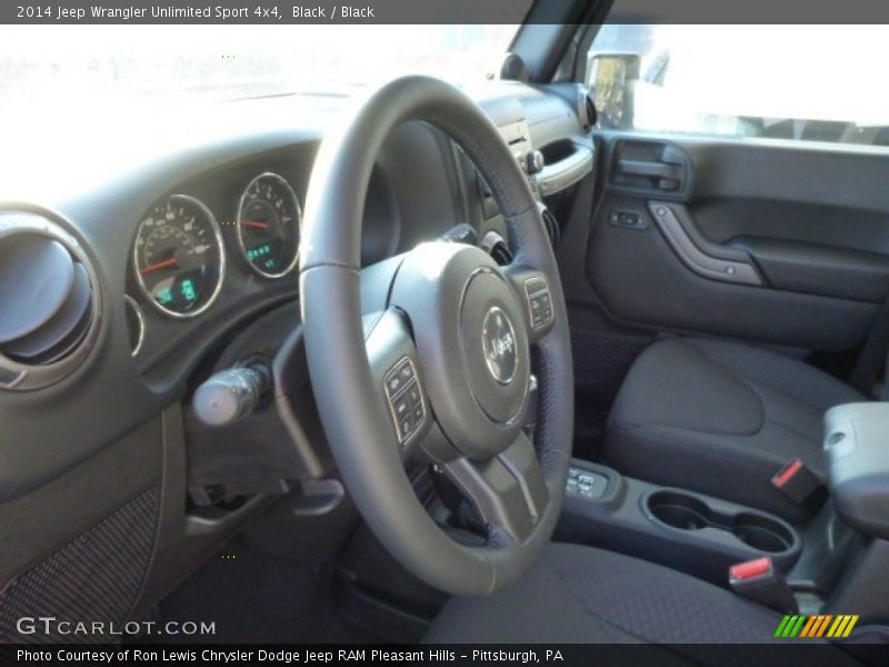 Black / Black 2014 Jeep Wrangler Unlimited Sport 4x4