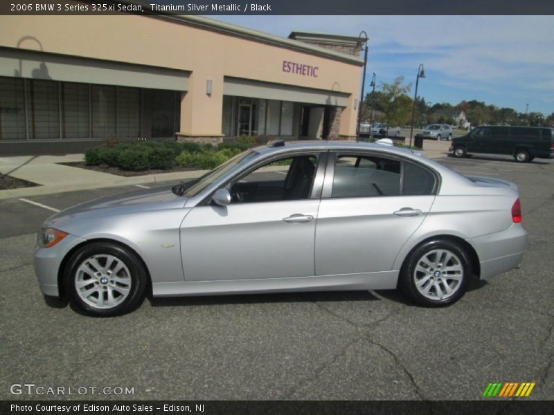 Titanium Silver Metallic / Black 2006 BMW 3 Series 325xi Sedan