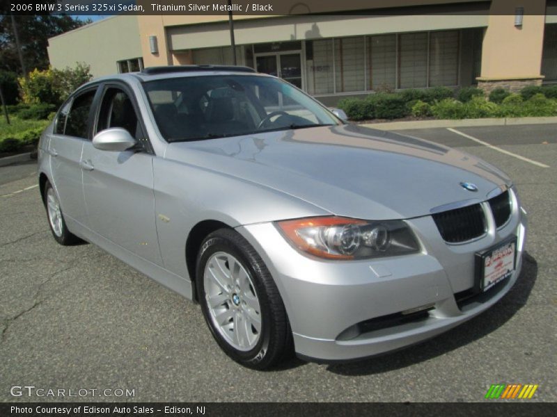Titanium Silver Metallic / Black 2006 BMW 3 Series 325xi Sedan