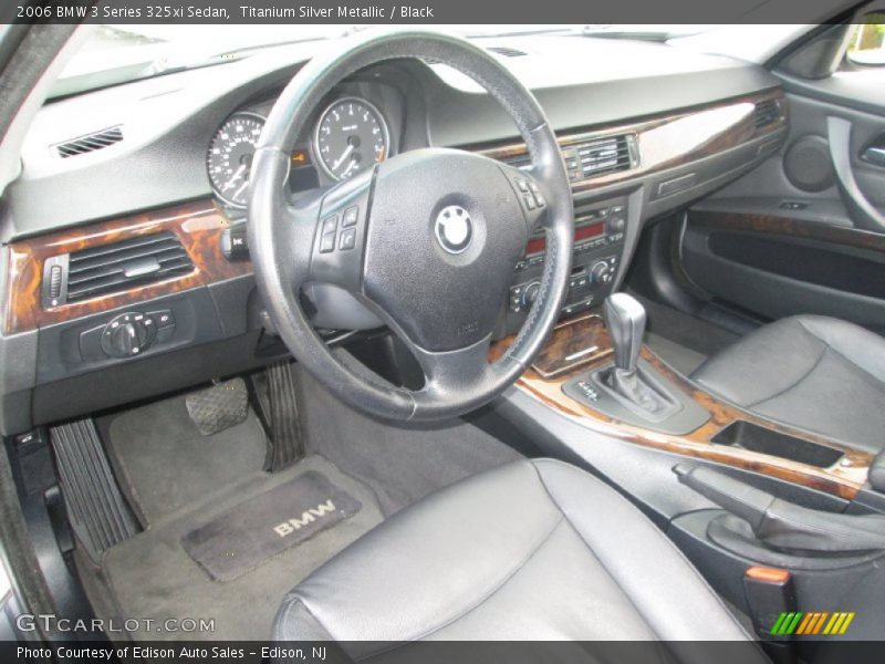 Titanium Silver Metallic / Black 2006 BMW 3 Series 325xi Sedan